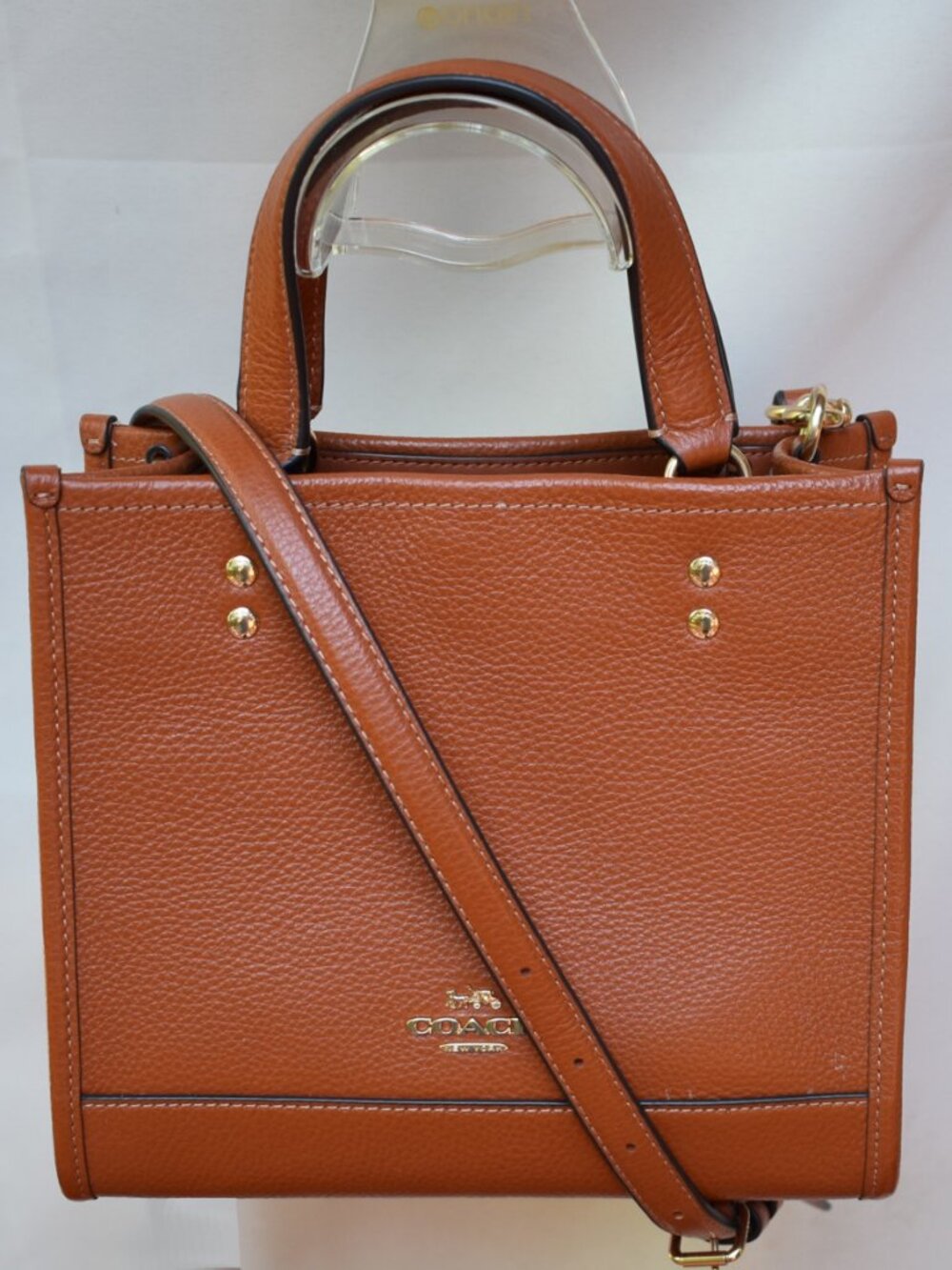 Coach Dempsey Tote Bag 22 Sunset Orange CO971 NWOT